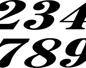 Vintage Racing Numbers