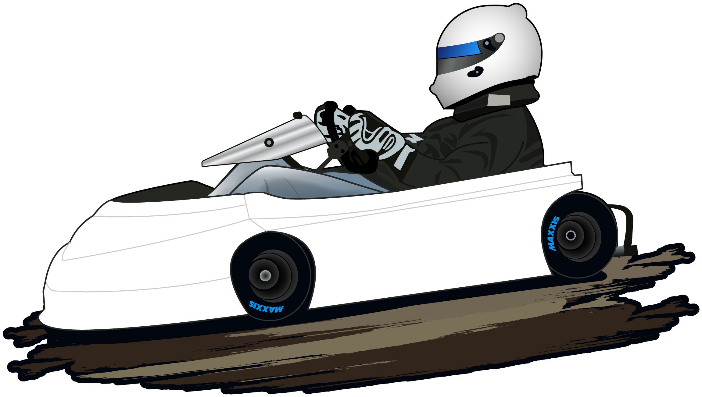 Go Kart Illustration Etsy