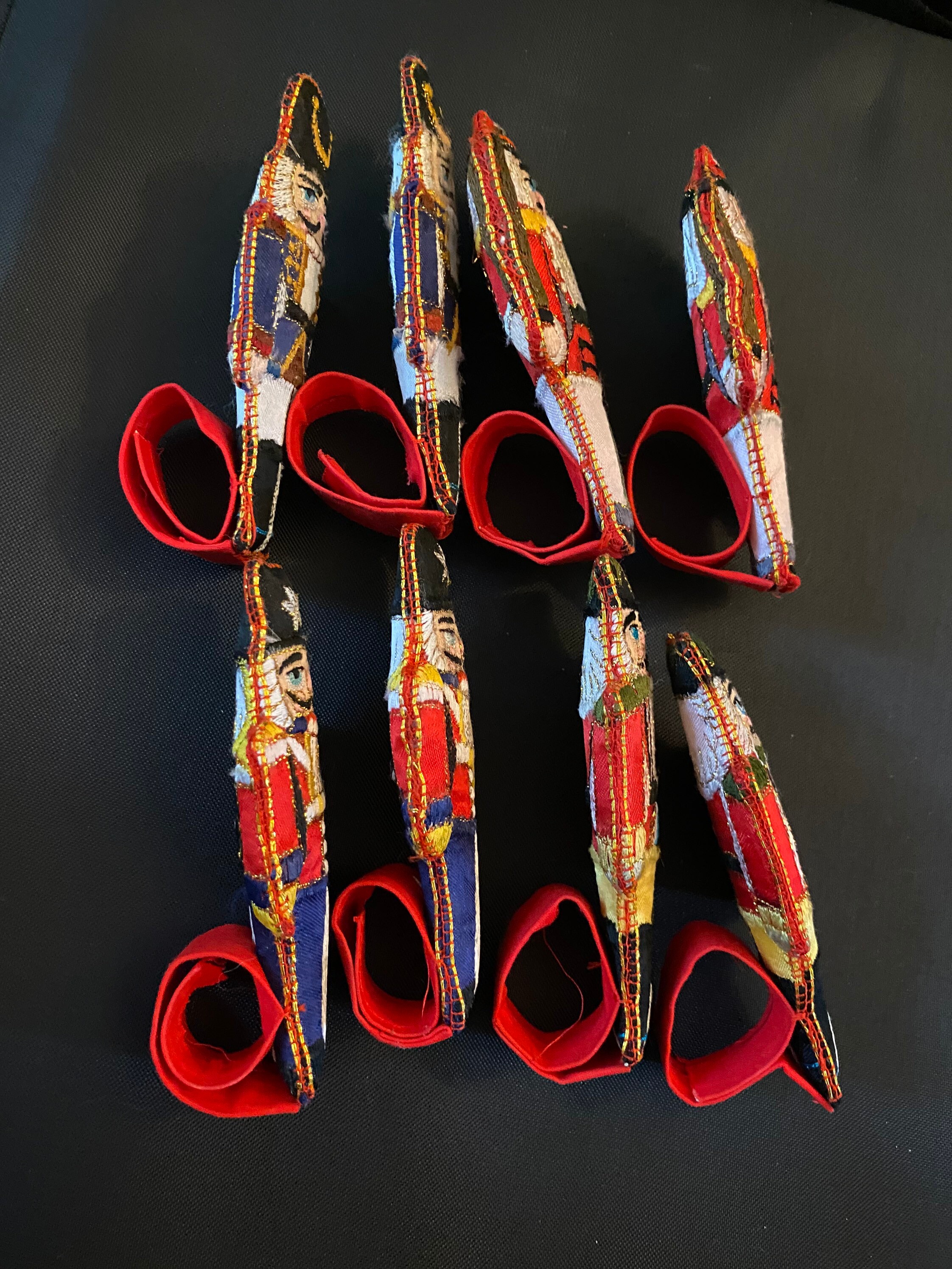 Set of 8 Handmade Nutcracker Napkin Rings Etsy