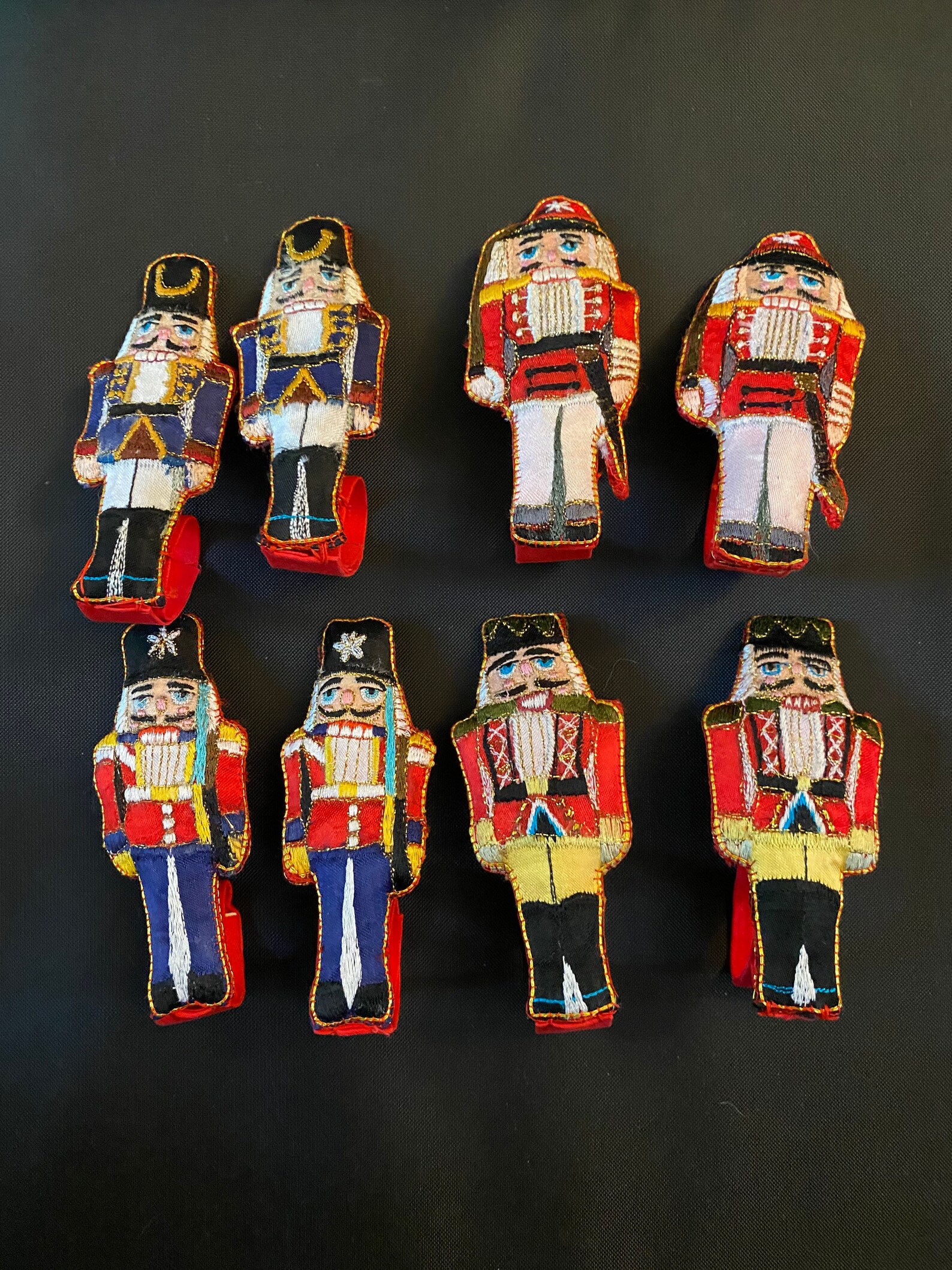 Set of 8 Handmade Nutcracker Napkin Rings Etsy