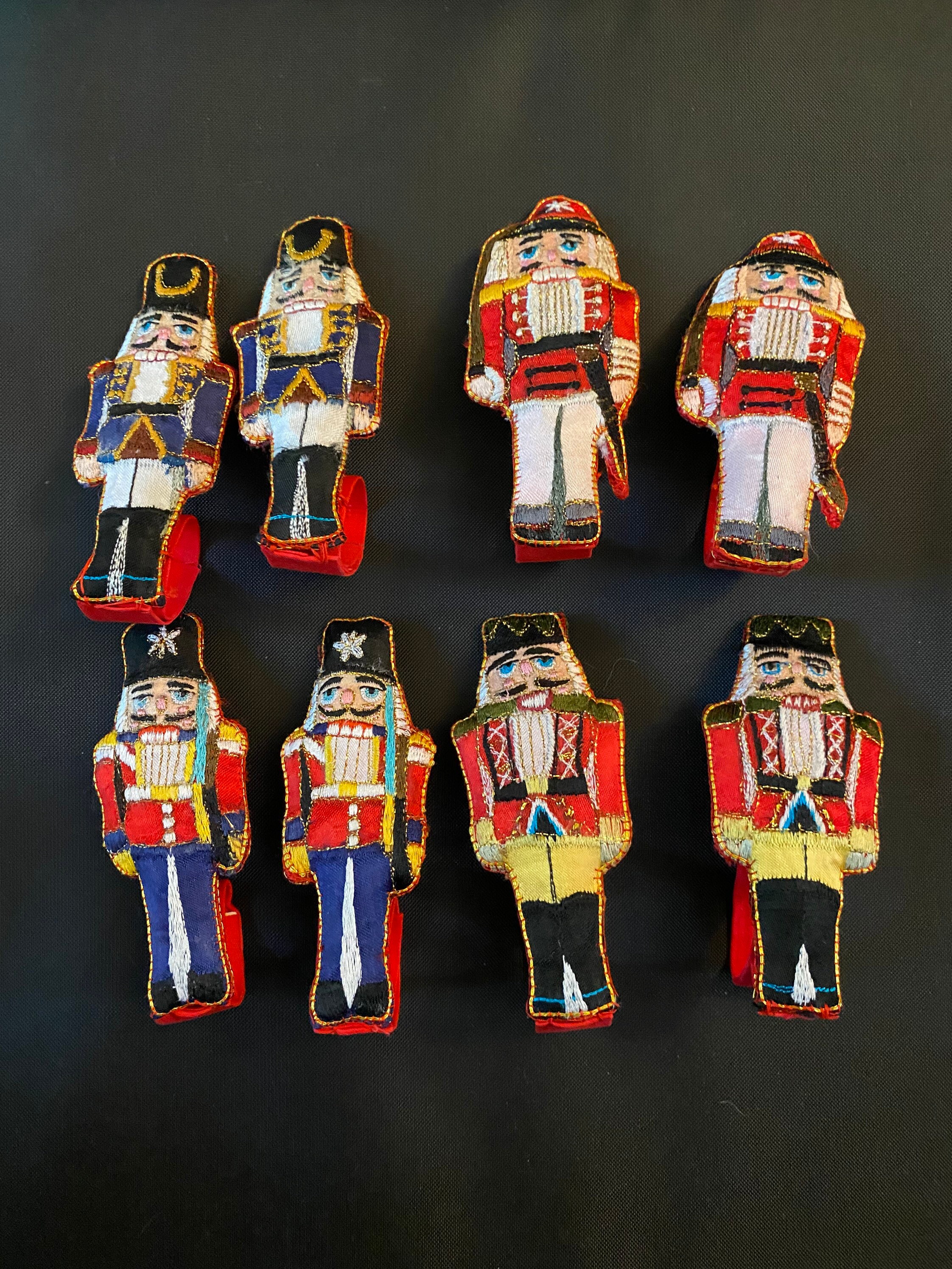 Set of 8 Handmade Nutcracker Napkin Rings Etsy