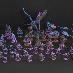 WH40K AoS Tzeentch Chaos Daemons Army Flamer Tzaangor Lord of Change