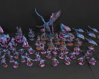 WH40K AoS Tzeentch Caos Demonios Ejército Lanzallamas Tzaangor Señor del Cambio