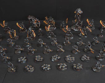 Comisión de pintura de miniaturas del Ejército Necrón de Warhammer 40K
