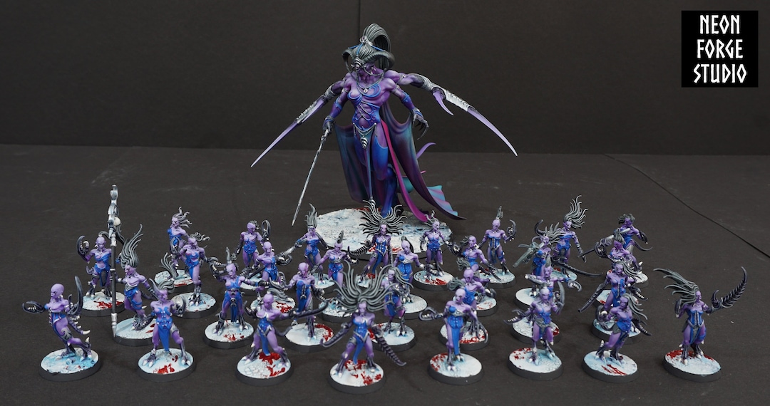 WH40K Aos Slaanesh Chaos Daemons Army Keeper of Secrets - Etsy