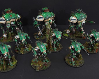 WH40K Ejército de Caballeros Imperiales Questoris x 3, Armiger x 6 COMISIÓN
