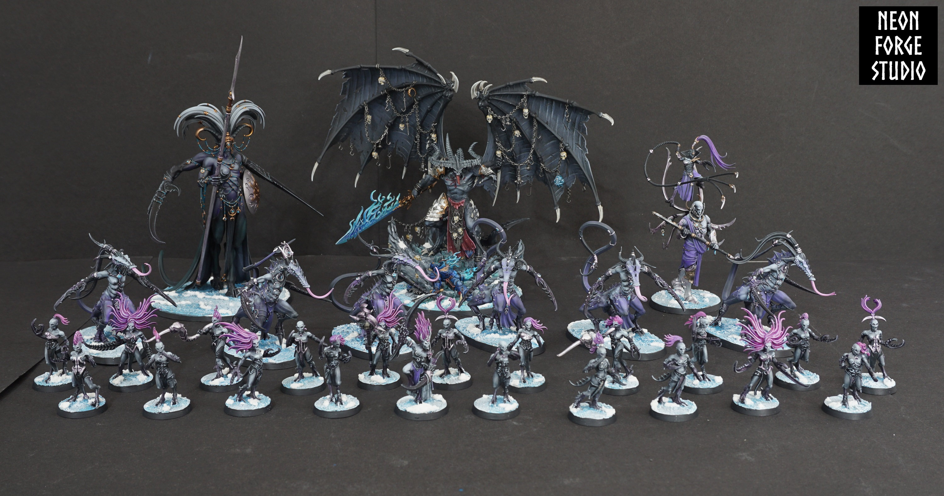 WH40K Aos Slaanesh Chaos Daemons Army Be'lakor Keeper of Secrets