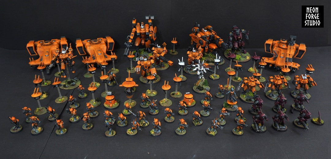 WH40K Tau Empire Army Commission Crisis Hammerhead Broadside - Etsy