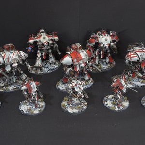 WH40K Imperial Knights Army Questoris x 3, Dominus x 2, Armiger x 5 COMMISSION
