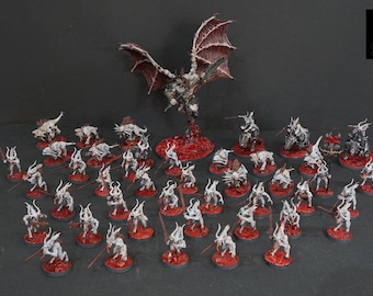 Ejército de Demonios del Caos de Khorne WH40K AoS LISTO PARA ENVIAR Bloodthirster Bloodletters
