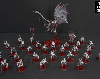 WH40K AoS Slaanesh Demonios del Caos Ejército Guardián de los Secretos Diablillas