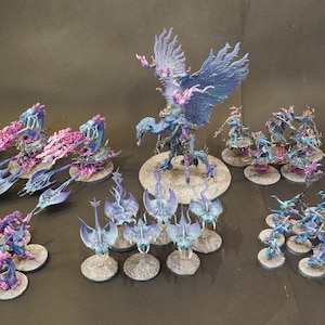 WH40K AoS Tzeentch Chaos Daemons Army Daemons of Ruin Horus Heresy Flamer Tzaangor Kairos Fatewaver Lord of Change Changeling