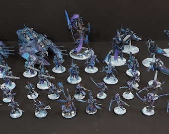 Comisión de pintura del ejército Eldar del Mundo Astronave de Warhammer 40K