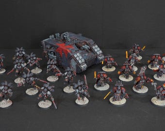 Espada Intercesora de Asalto de los Templarios Negros Hermanos Land Raider LISTO PARA ENVIAR