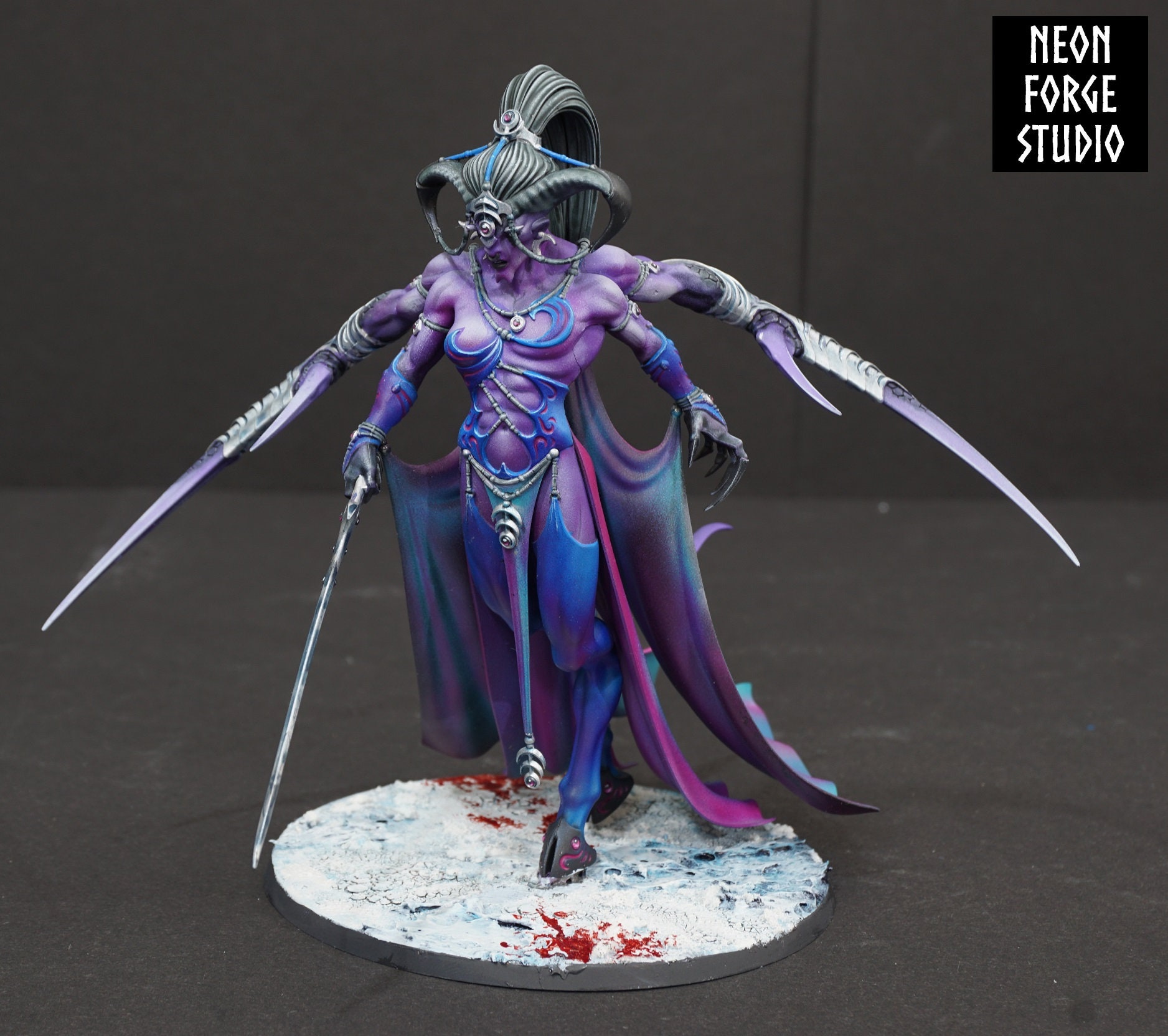 Keeper of Secrets Shalaxi Helbane Wh40k Age of Sigmar Commission