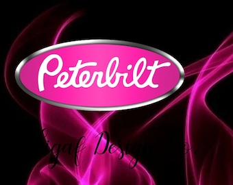 Pink Peterbilt tumbler wrap