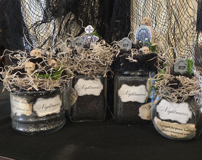 Bottled Nightmares | Decorative Potion Bottle | Halloween Horror Décor