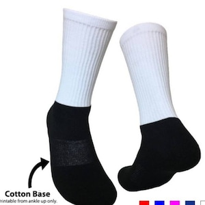 Unisex crew socks sublimation blanks image 1