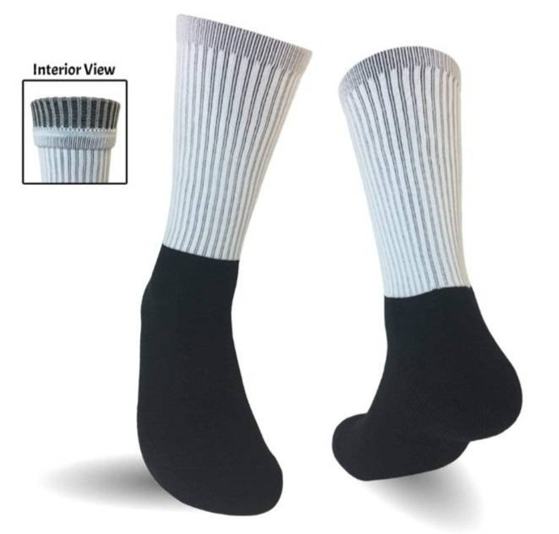 Unisex crew socks sublimation blanks image 2