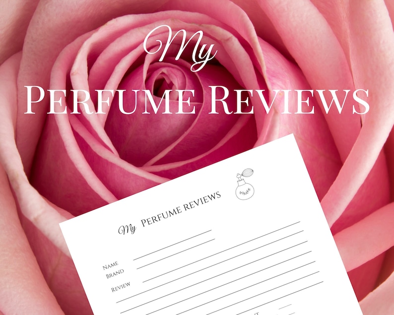 Perfume Reviews Printable Sheets Etsy