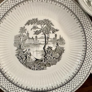 Vintage Royalty Wall Plates – Black & White Gallery Collection, Ceramic Porcelain bild 4