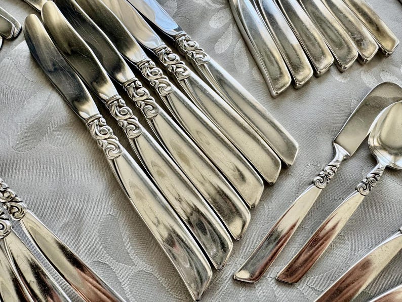 Vintage South Seas Community Silverplate Flatware Set (47 items) – Full Set for 6 Persons (Mid-Century) bild 10