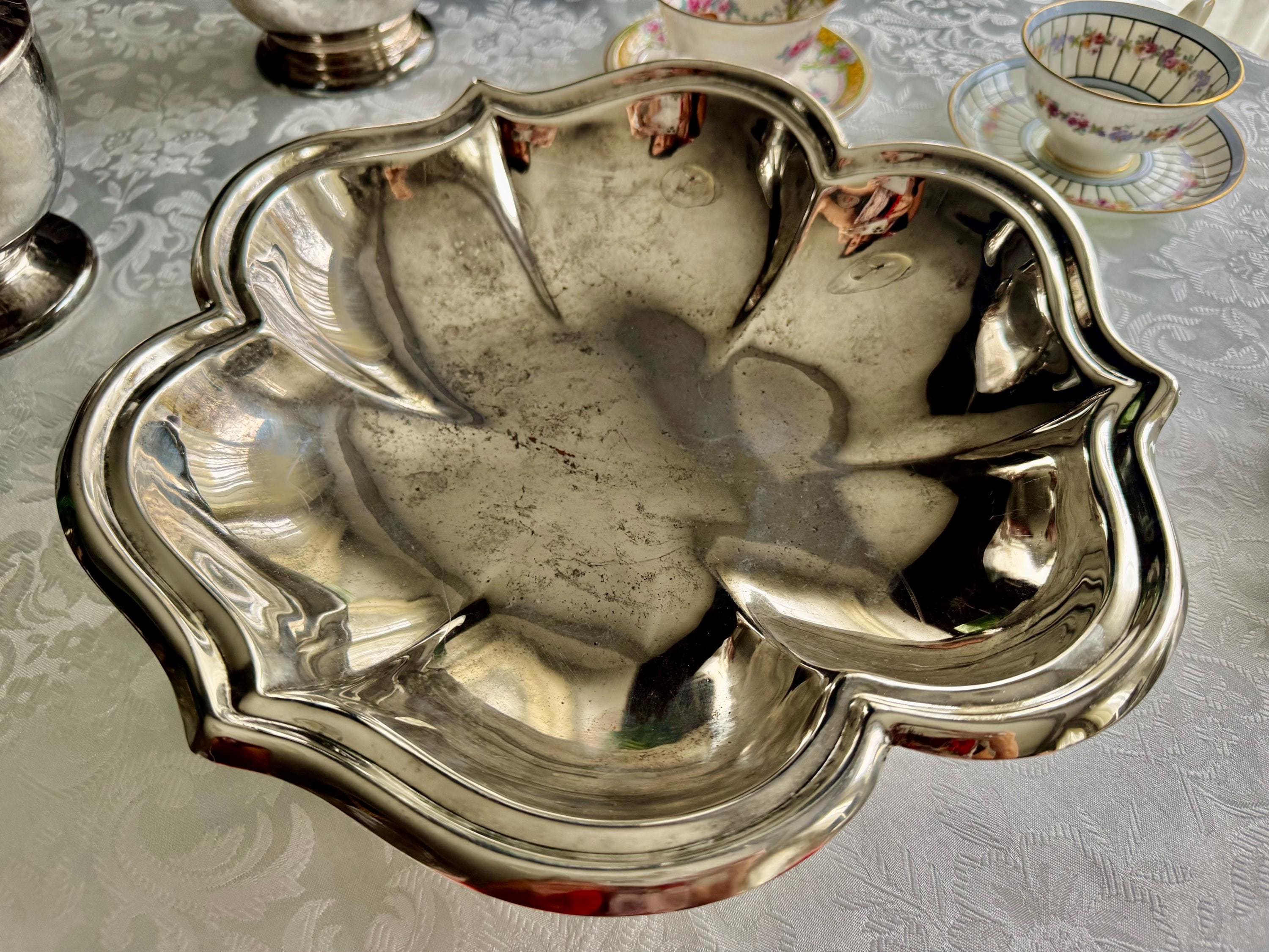 Ornate Viking Plate Footed Fruit Bowl – 12” Wide –  Made in Canada