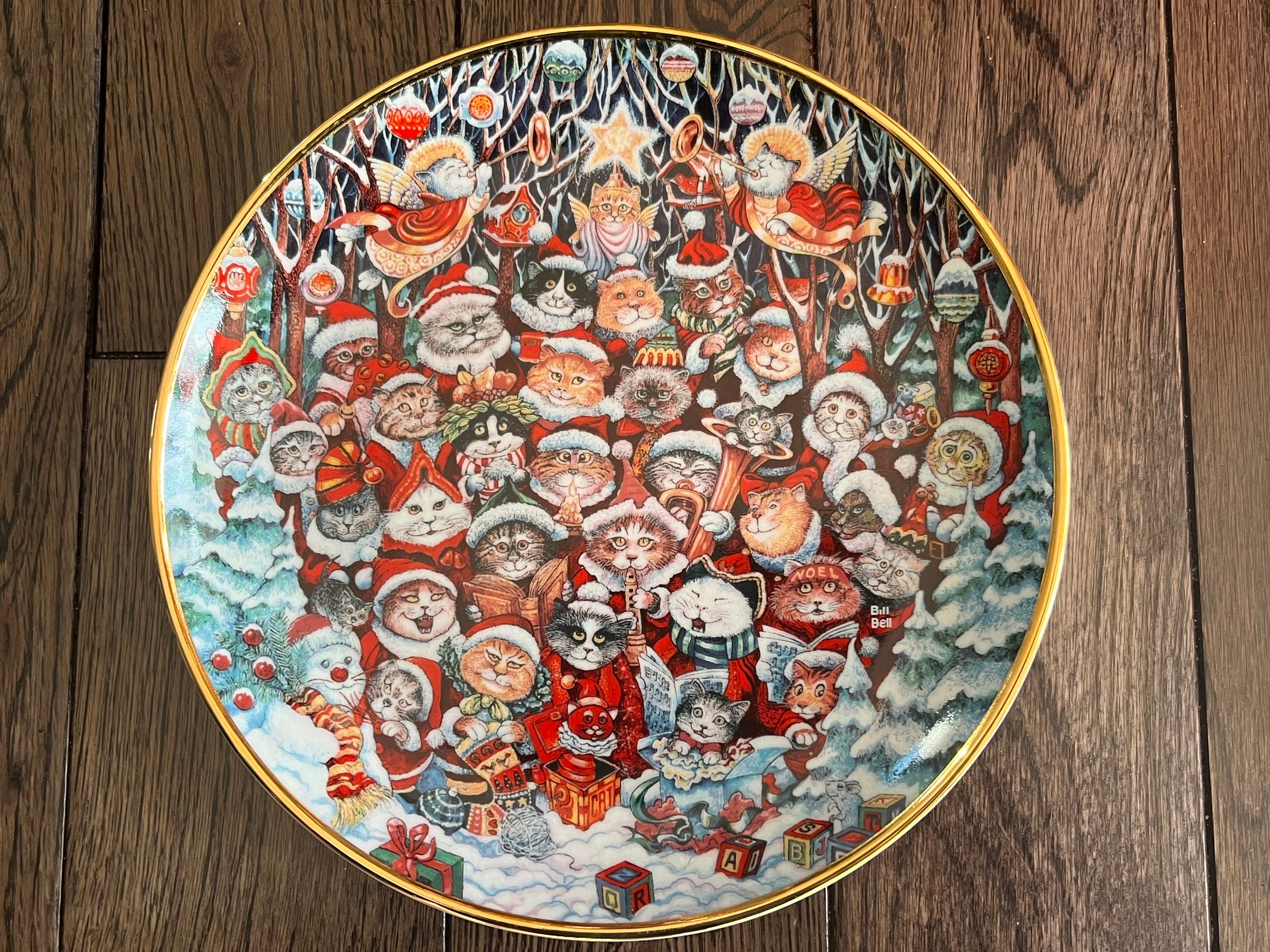 Franklin Mint Heirloom - Super Bright and Fun Decor - Decorative Plates 8” - Christmas, Easter & Valentines