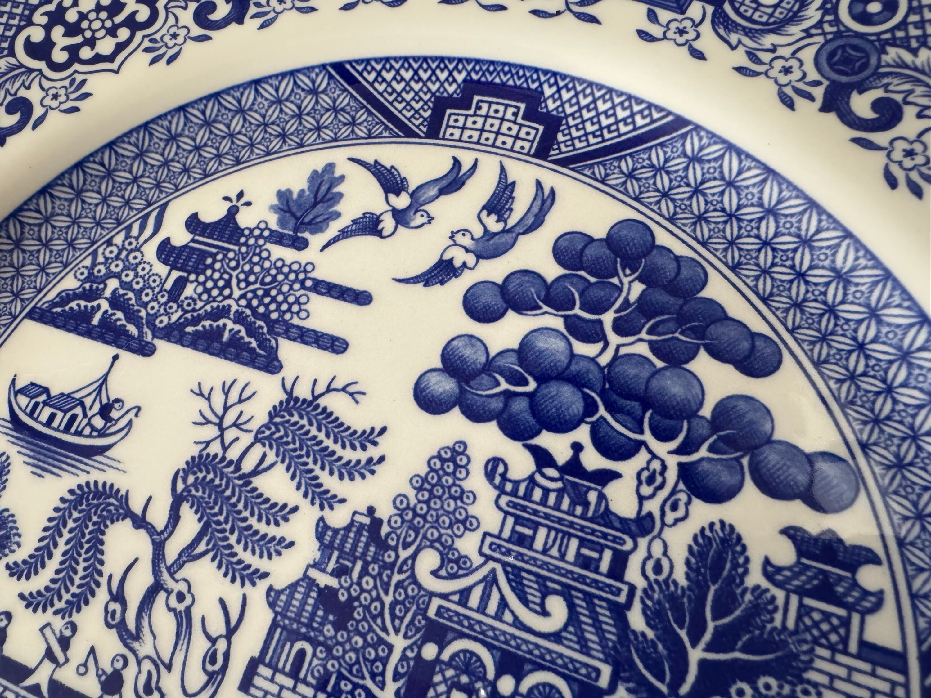 Royal Stafford Blue Willow Dinner Plates 10.75” — Made in England