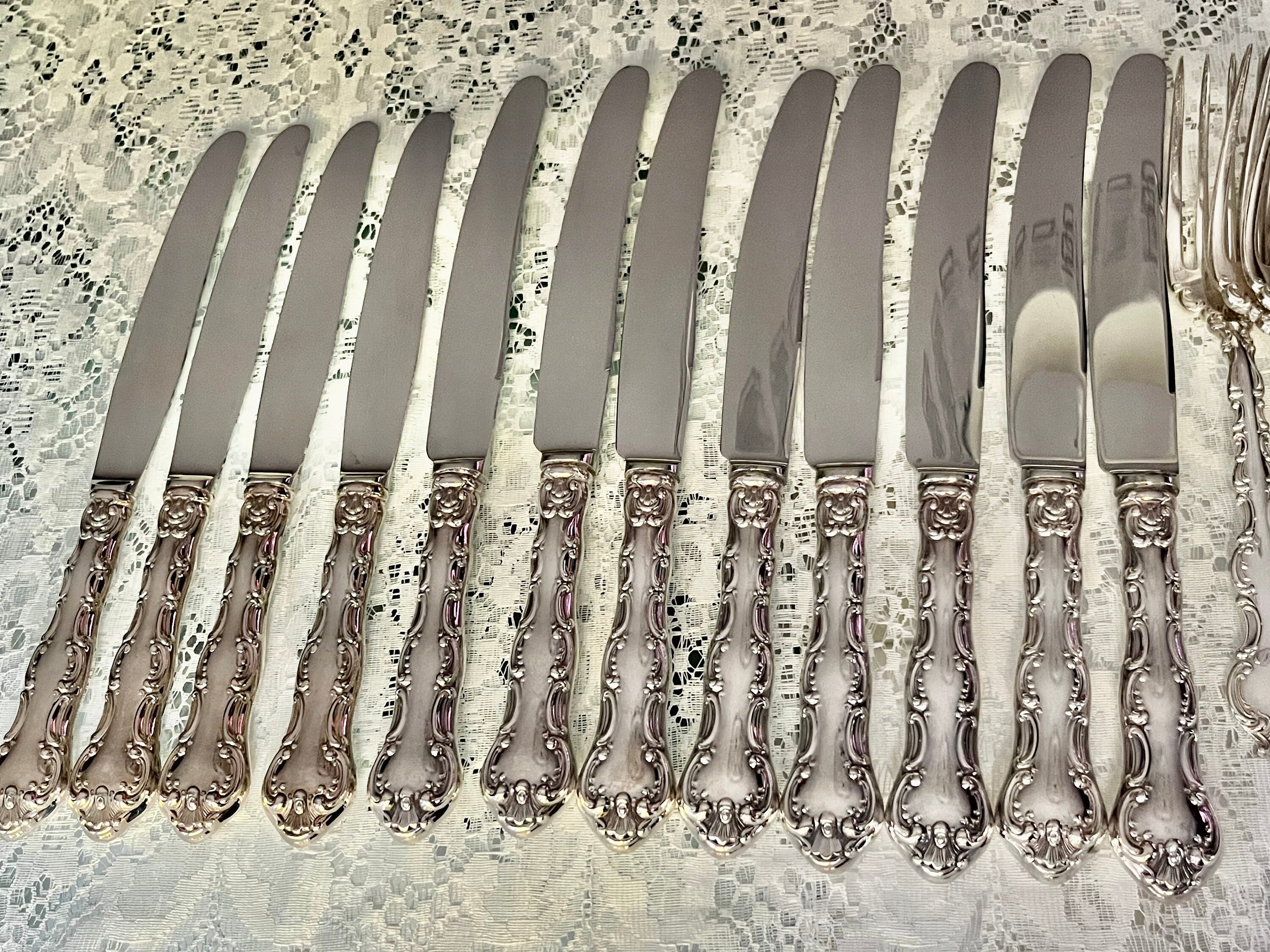 Vintage Birks Regency Silver-Plated Flatware Set – Louis De France Service for 4