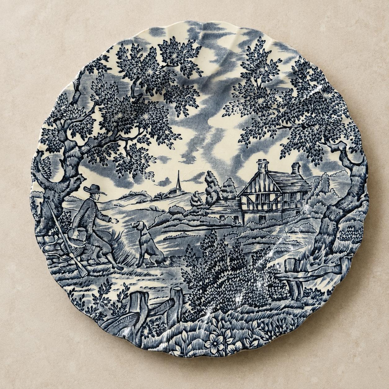 Blue & White Vintage Inspired Salad Plates | Gallery Wall Decor England | Sold Individually