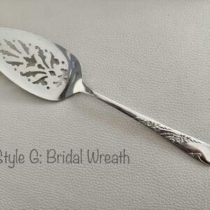 Vintage Perforated Silver Plated Cake Pie Servers - Sold Individually - Pick your favorite Style G:BridalWreath