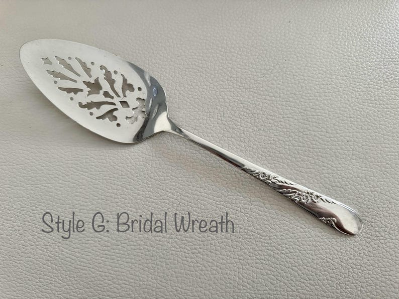 Vintage Perforated Silver Plated Cake Pie Servers - Sold Individually - Pick your favorite Style G:BridalWreath