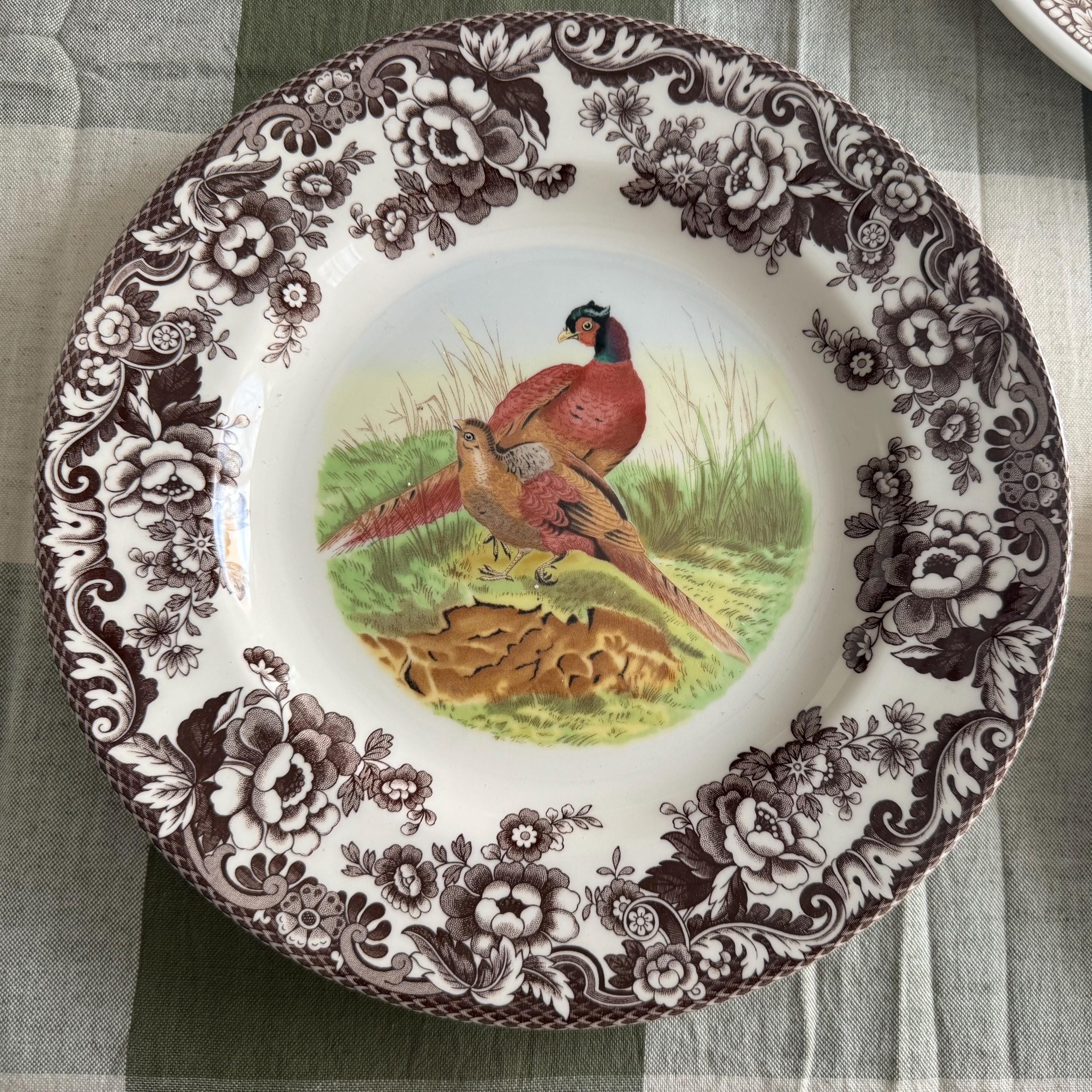 Exquisite Vintage English Animal Collection Plates – Wall Gallery Set of 7