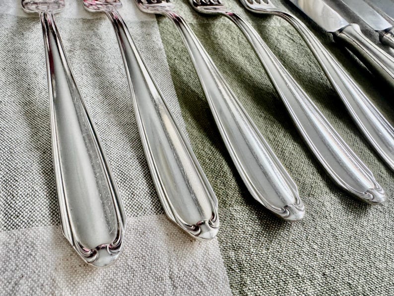 Vintage German Silverplate Flatware Set for 6 – Pierre Alain Box image 5