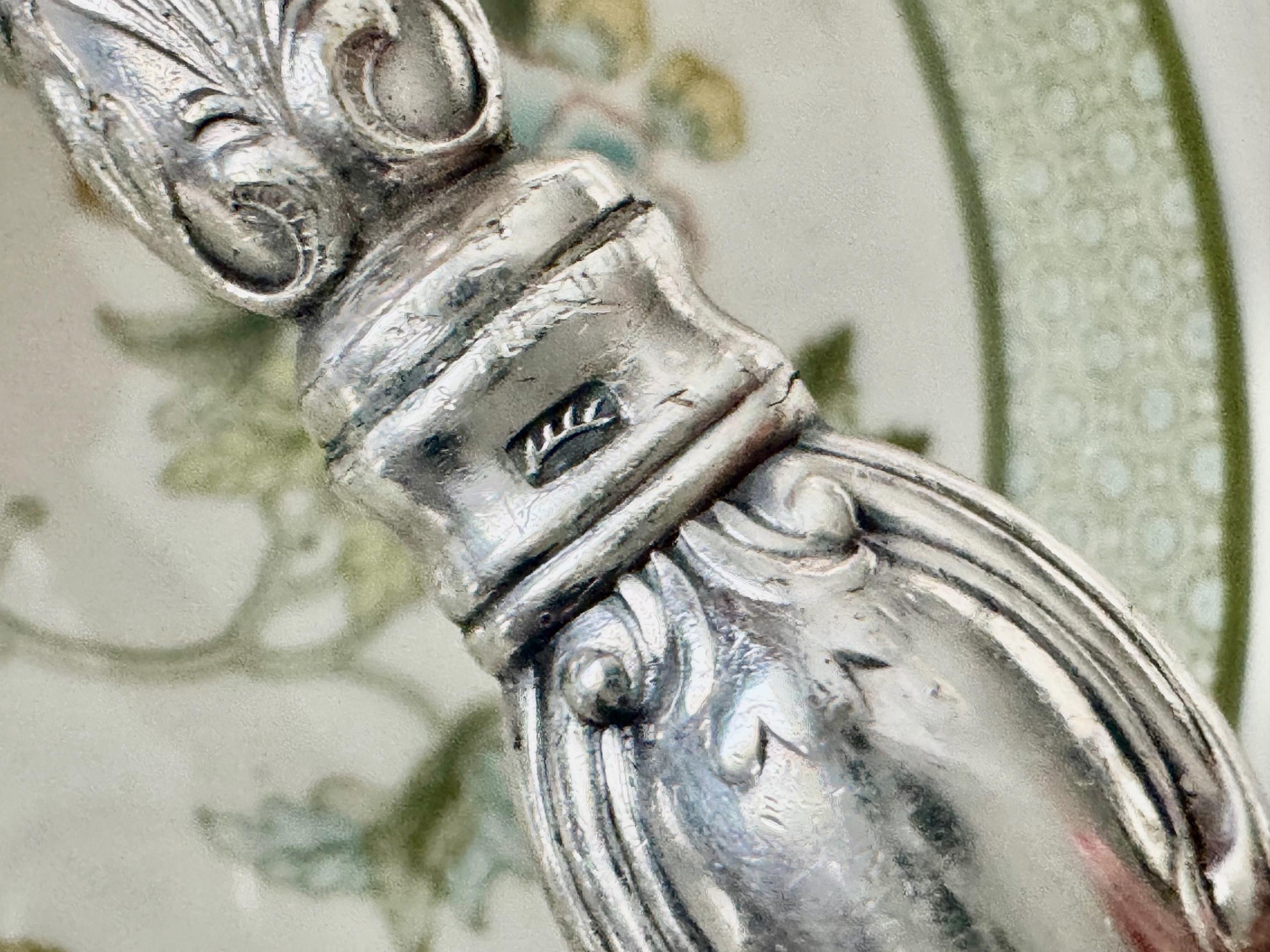 Antique WMF German Silverplate Cake Server – Ornate Engraved Serving Slice