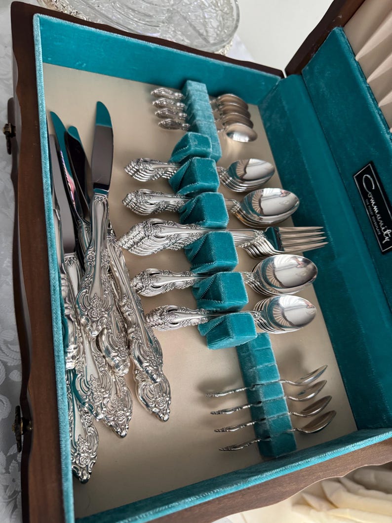Artistry Vintage 1960+ Complete Silverplate Set for 8 Persons (46 items) — Optional Chest image 12