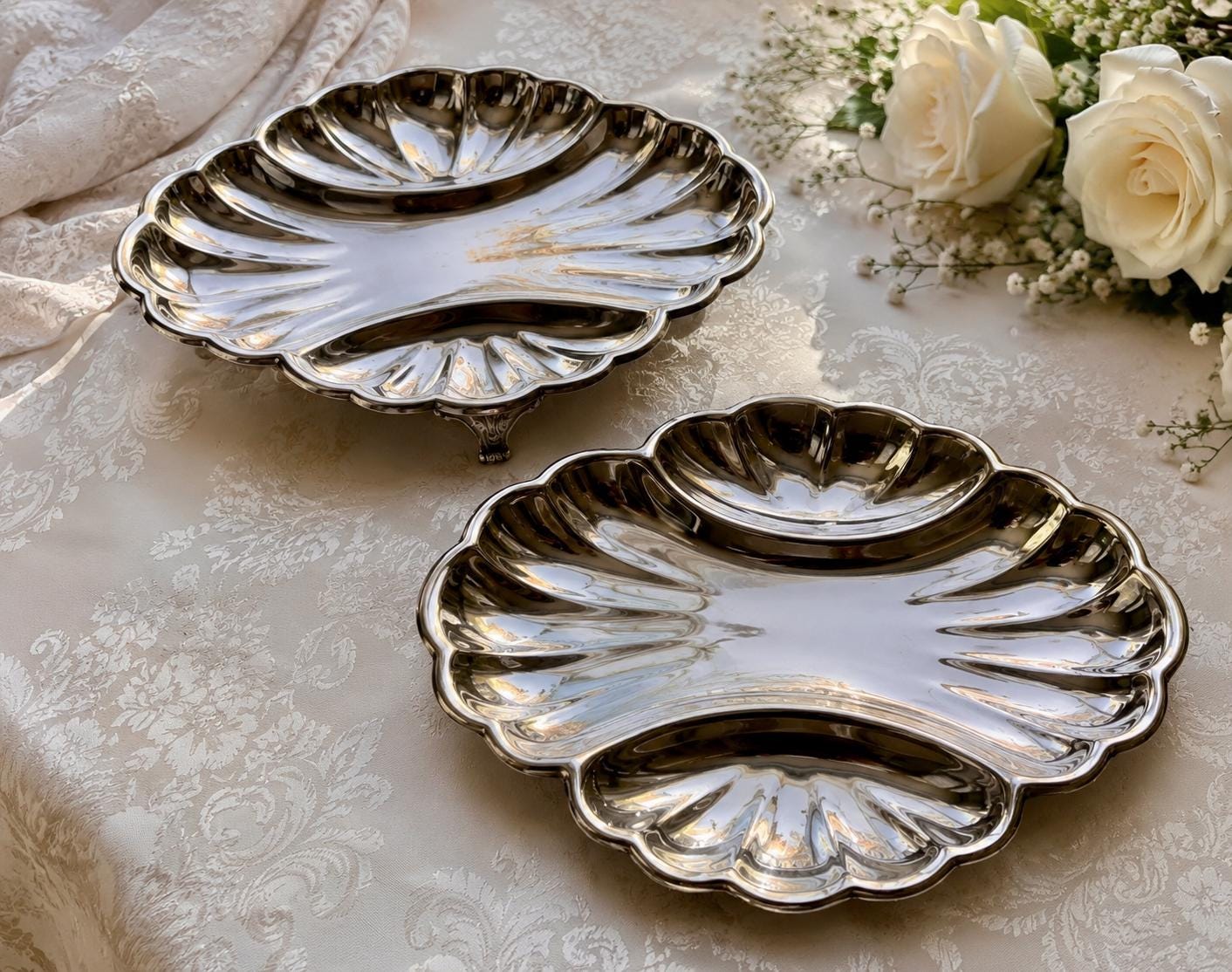 Vintage Silver-Plated Divided Trays – Birks Regency & WM Rogers