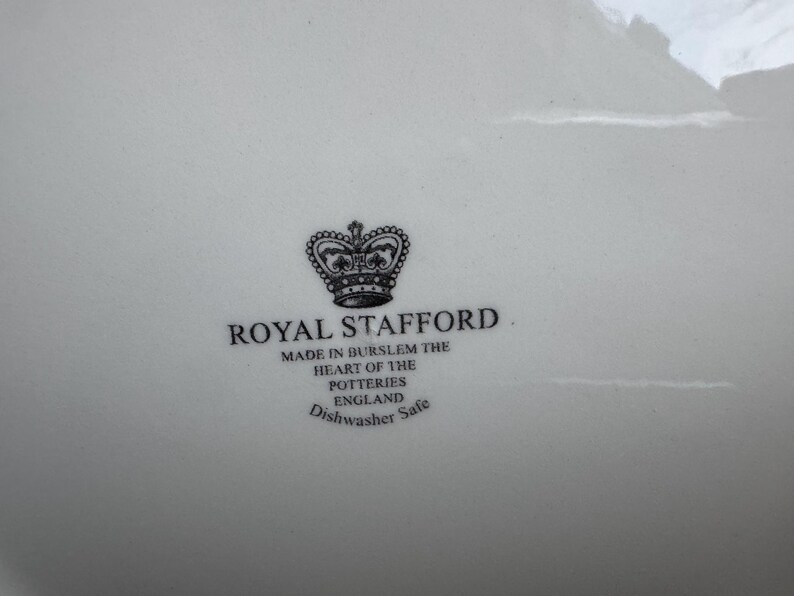 New Vintage Style Transferware - Dinner Plates 11” - Royal Stafford England bild 6