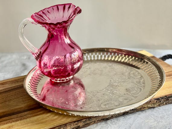 Vintage Marlboro Silver Plated Trays – Etched Design, Pierced Edge