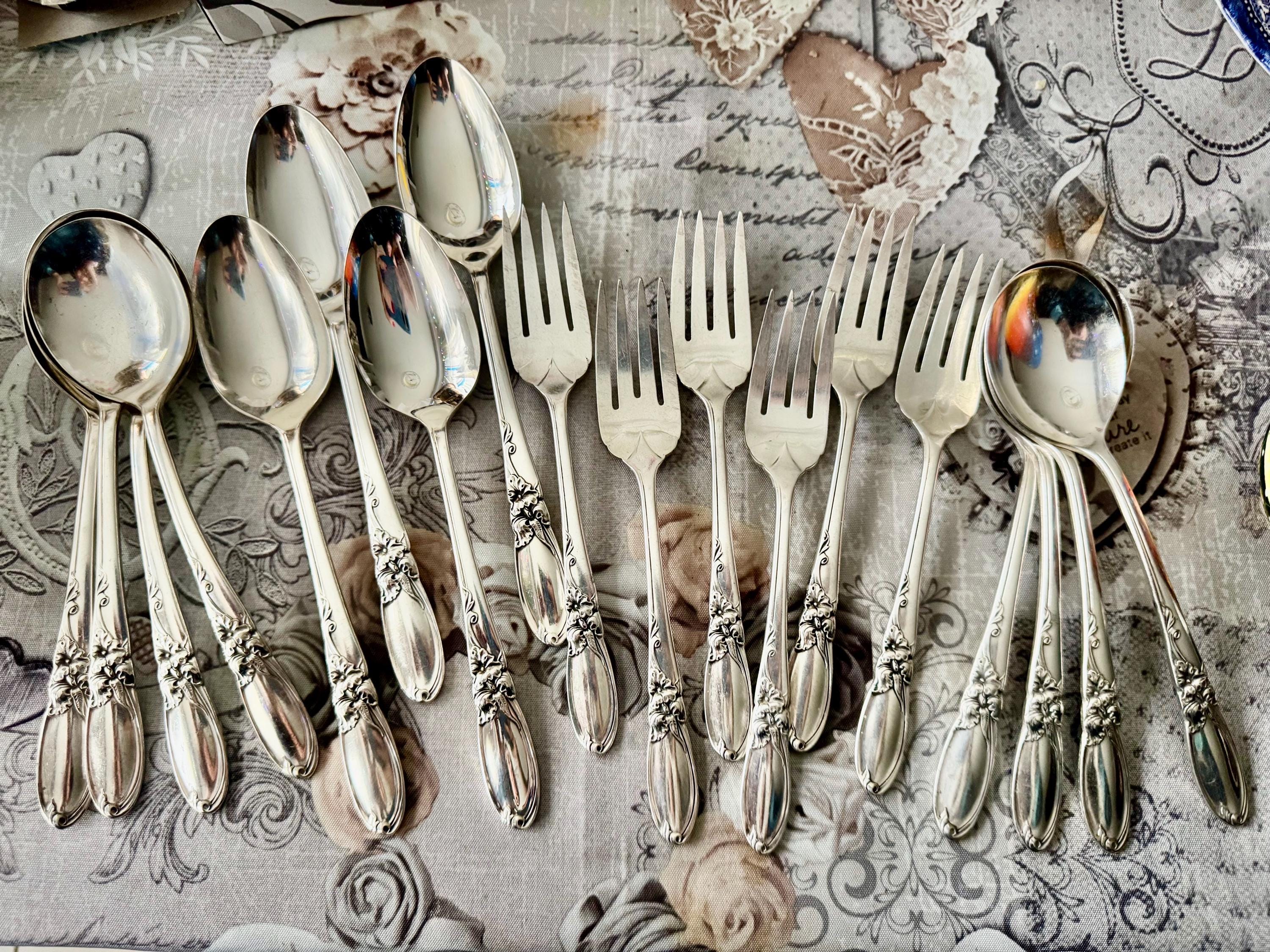 骨董品 希少 community sliver カトラリーセット Vintage Community Plate Silverware Set Original Wood Kenized Box