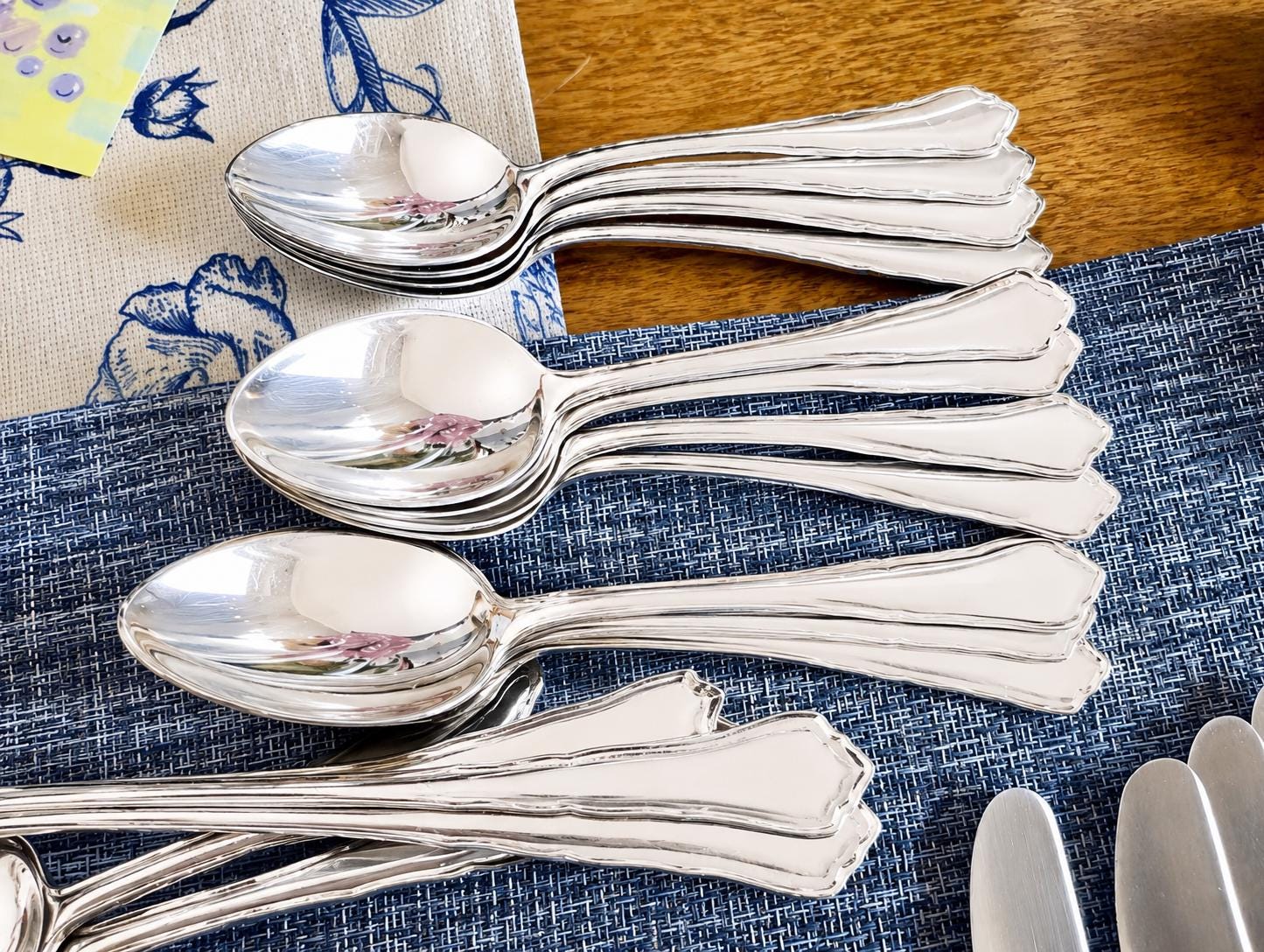 Vintage WMF Chippendale Silverplate — Complete Flatware Set For 12 — 49 Piece German Service