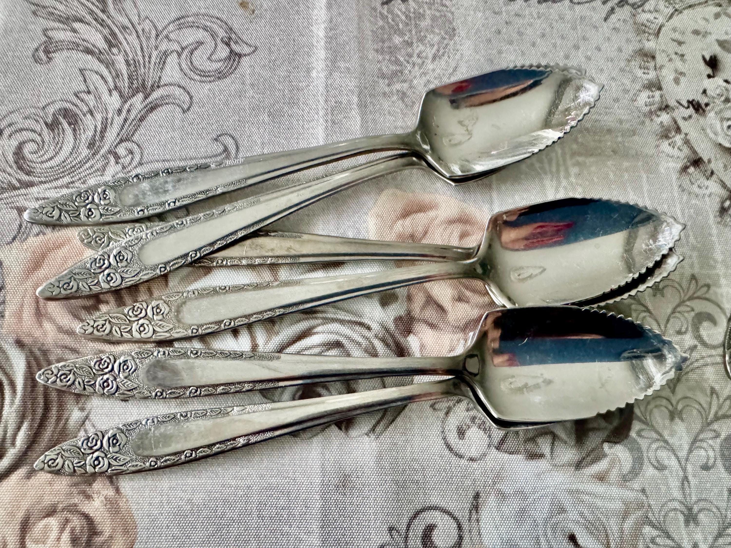 Vintage NASCO “Mariana / Jasmin” Stainless Flatware Collection – Floral Roses Pattern Korea