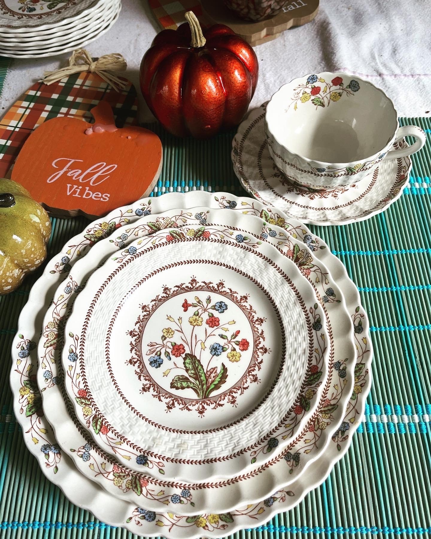 Vintage Spode England - Cowslip - Dinner Plates - Etsy