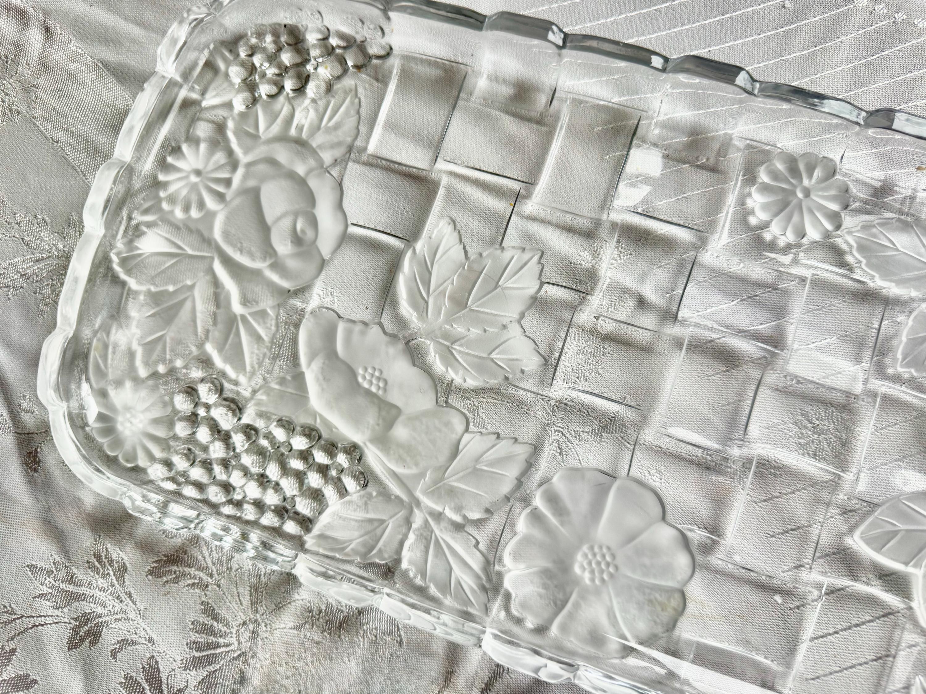 Vintage Napoli Glass Serving Tray — Crystal Clear Industries