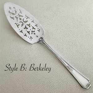 Vintage Perforated Silver Plated Cake Pie Servers - Sold Individually - Pick your favorite Style B: Berkeley
