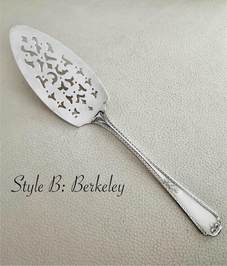 Vintage Perforated Silver Plated Cake Pie Servers - Sold Individually - Pick your favorite Style B: Berkeley