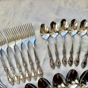 Vintage Oneida Huntington USA (Stainless 1977-1991) Flatware Set – Complete Set for 6 (36 items) Bild 13