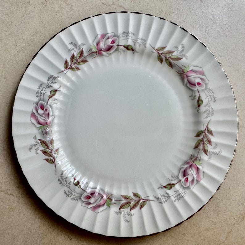 Vintage Purple Wall Plate Gallery Set of 7 | Antique Staffordshire Transferware | Grandmillennial Cottage Decor image 12