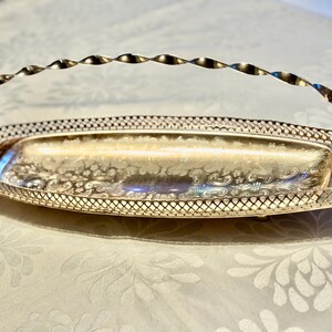 Vintage Mayell Silver Plated Baskets – EP Steel – Made in England 2. Long Rectangular